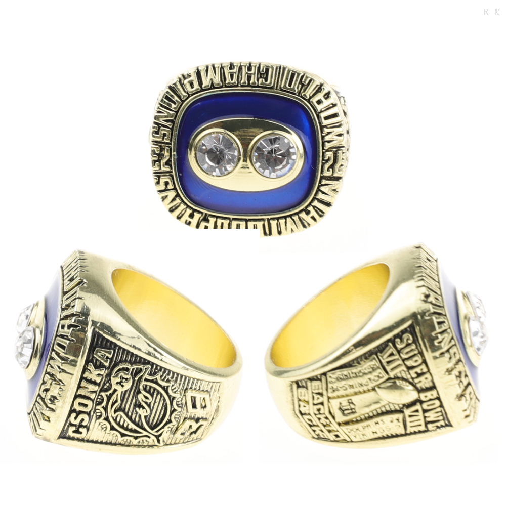 Championship Ring Customizable Csonka 1973 Miami Dolphins S Bowl Championship Ring Custom Name And Number Mens\'s Sports Jewe