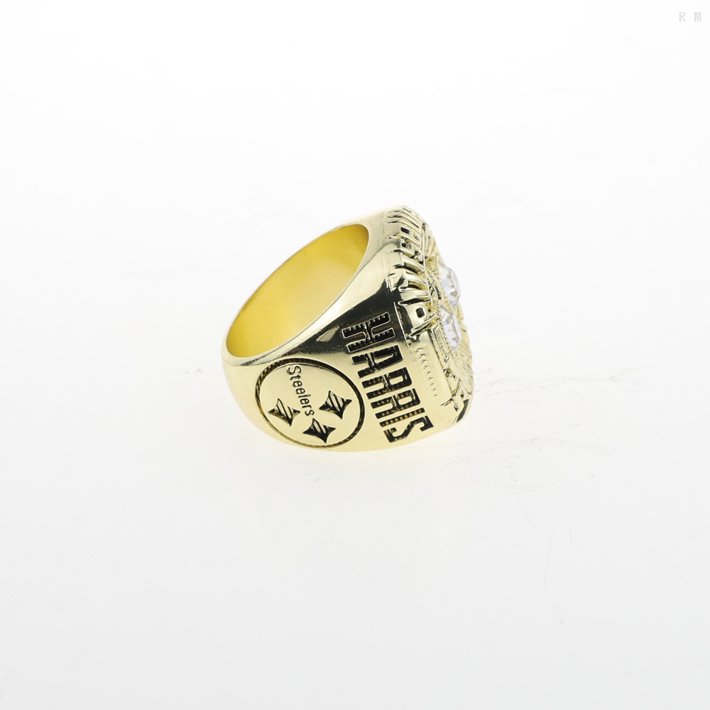 Custom National Football 1976 Pittsburgh Steelman Champion Ring Alloy Diamond Rugby Men\'s Ring