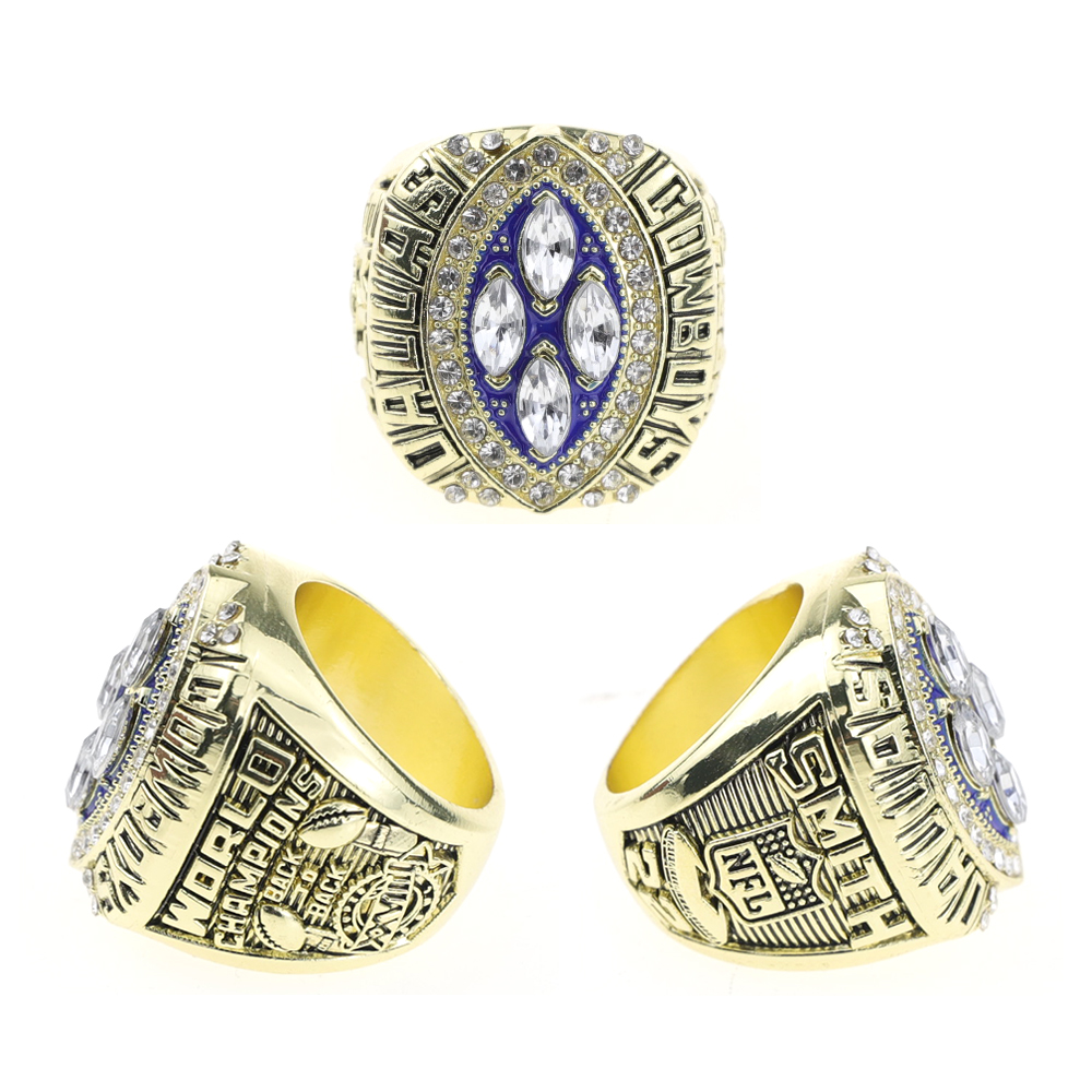 Customized Jewelry High Level Quality Details 1993 Dallas Cowboys Ring Silver Or Golden NFL Team Mens Ring