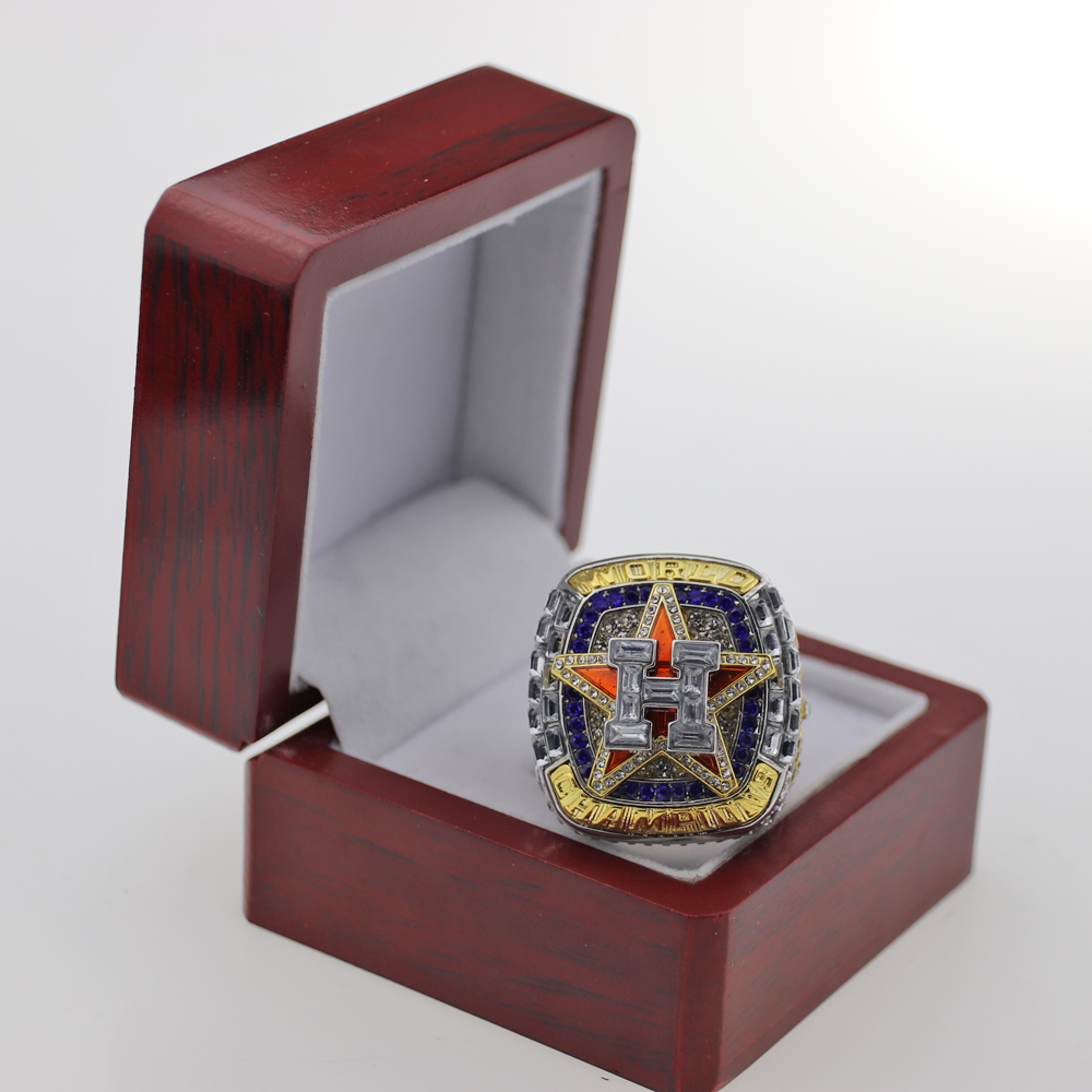ML B 2023 Houston Astros Championship Ring Alloy Double Color Plated Fan Ring Sports National championship Men Ring