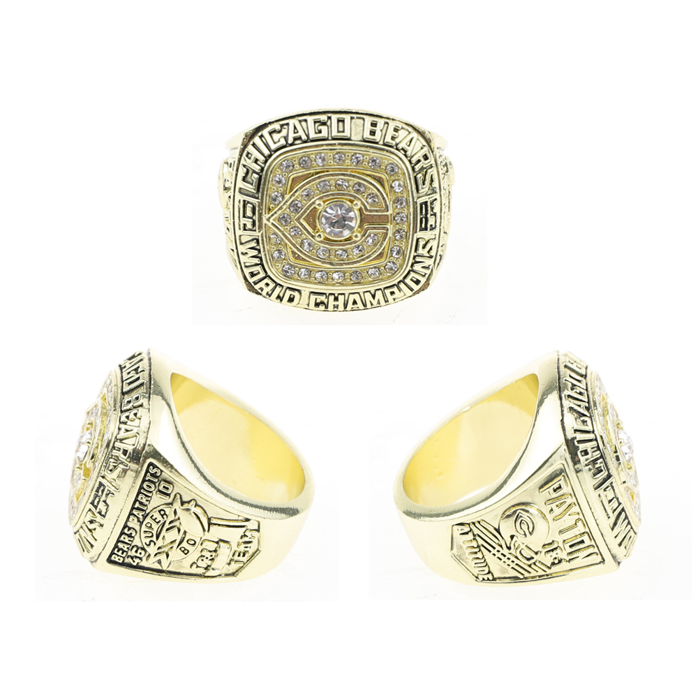 Championship Ring 1985 Walter Payton Chicago Bears High Quality S Bowl Champions Ring Custom Name and Number Mens\'s Sports Jewel
